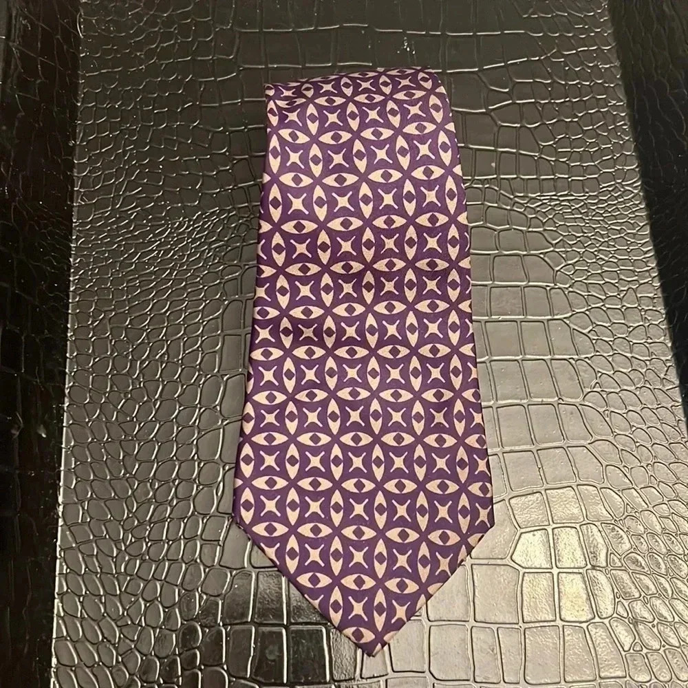 Mens 100%‎ Silk Tie - Jaeger Made in Britain